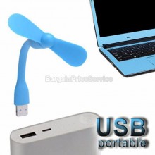 Маленький портативный гибкий вентилятор Переносной мини вентилятор от USB Portable Mini Fan Синий