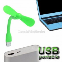 Маленький портативный гибкий вентилятор Переносной мини вентилятор от USB Portable Mini Fan Салатовый