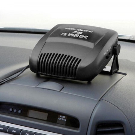 Керамический автомобильный  обогреватель салона Тепловентилятор автодуйка CAR HEATER 12V  2 в 1 вентилятор/обогреватель Black