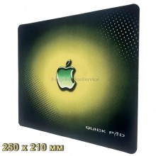Игровая поверхность Прорезиненный коврик для мыши тканевый Quick Pad M зелено-черный 25х21 см