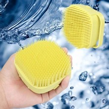 Универсальная силиконовая массажная Щетка Мочалка с дозатором Silicone Massage Bath Brush Для купания Универсальная силиконовая массажная Щетка Мочалка с дозатором Silicone Massage Bath Brush Для купания