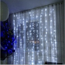 Новогодняя светодиодная гирлянда 2х2 м штора Водопад 280 LED светодиодов Белая