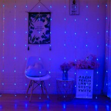 Новогодняя светодиодная гирлянда 3х2,5 м штора Водопад 480 LED светодиодов Синяя