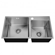Врезная кухонная Мойка из нержавеющей стали MIXXUS MX7843-220x1.0-SATIN Матовая Стальная (MX0564)