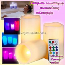 Светодиодный Ночник Набор свечей LED Ночной светильник 3 свечи 12 цветов Luma Candles Color Changing с пультом ДУ таймер Светодиодный Ночник Набор свечей LED Ночной светильник 3 свечи 12 цветов Luma Candles Color Changing с пультом ДУ таймер