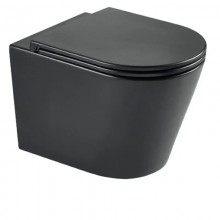 Унітаз підвісний з сидінням Soft Close Slim Duroplast Mixxus Premium Bevel-0301-R Black 515x355x365mm система змиву RIMLESS (MP6471) Унітаз підвісний з сидінням Soft Close Slim Duroplast Mixxus Premium Bevel-0301-R Black 515x355x365mm система змиву RIMLESS (MP6471)