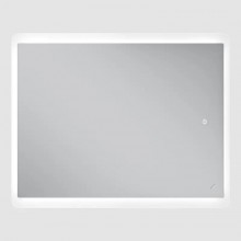 Дзеркало 100х80 см Антизапотівне з LED Touch Сенсором Фасадне + Фонове підсвічування Керування темпрературою освітлення Mixxus Premium OLIVARY MR19-100x80-REVERSE Скло 5 мм З срібною амальгамою Підігрів Товщина 3 см (MP6629)