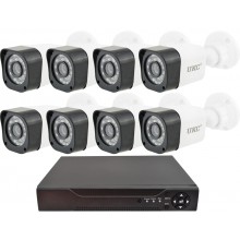 Комплект видеонаблюдения 8 Камер 1 Mp уличные IP 66 Регистратор UKC CCTV Full AHD Р 8CH Комплект видеонаблюдения 8 Камер 1 Mp уличные IP 66 Регистратор UKC CCTV Full AHD Р 8CH