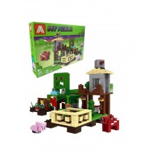 Конструктор майнкрафт для детей My World The creeper ranch с фигурками на 410+ деталей minecraft для мальчиков