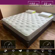 Ортопедичний безпружинний двосторонній матрац 120х190 см Висота 22 см EMM AURA Помірно жорсткий Comfort Sense Sky Foam + Ortho Foam