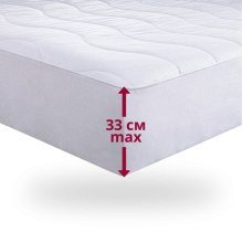 Наматраcник с фиксатором 160x200 см Высота до 33 см EMM Freedom Lux Чехол на матрас на резинке Микрофибра Кулир Наматраcник с фиксатором 160x200 см Высота до 33 см EMM Freedom Lux Чехол на матрас на резинке Микрофибра Кулир