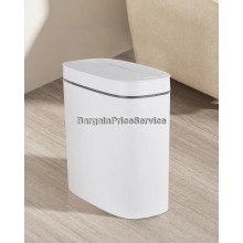 Сенсорне відро для сміття овальне Mixxus Flat-TC0109 White 9л Біле (MI7074) Сенсорне відро для сміття овальне Mixxus Flat-TC0109 White 9л Біле (MI7074)